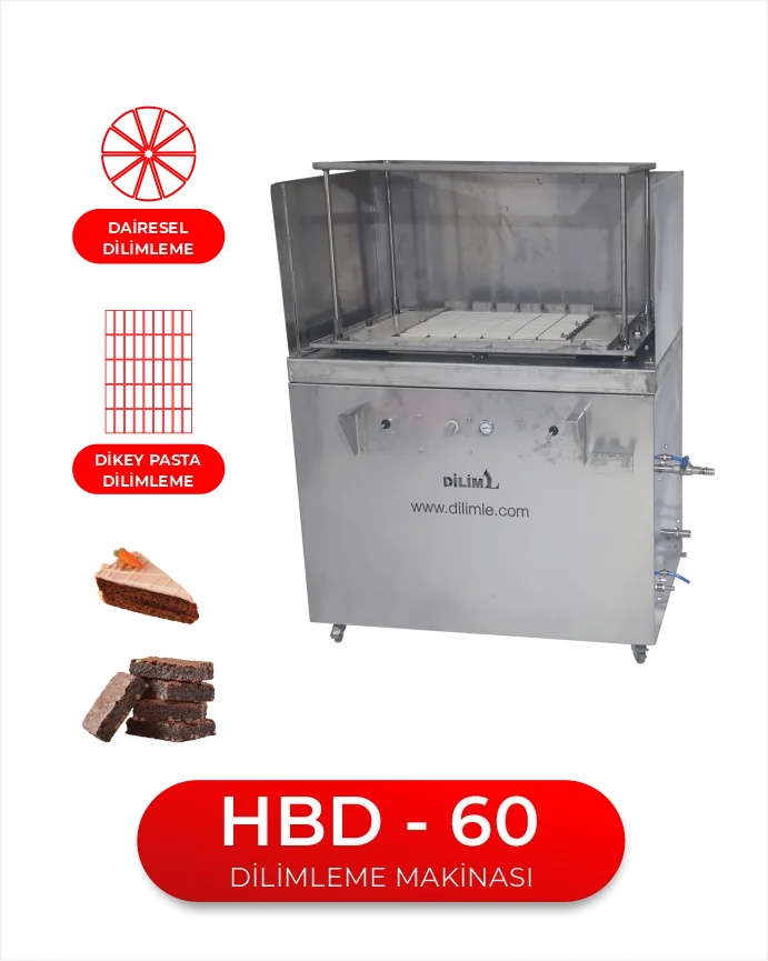 HBD 60 Blok Pasta Kek Dilimleme Makinesi